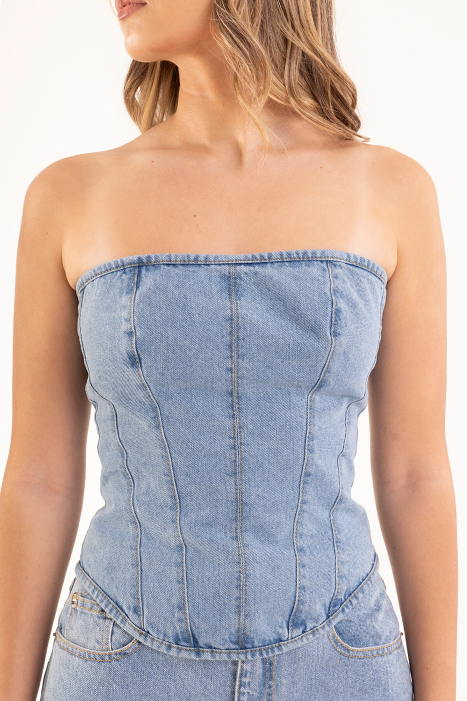 Zeenia Denim Corset