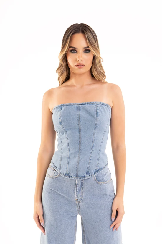 Zeenia Denim Corset